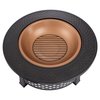 Pure Garden 32-Inch Outdoor Round Metal Wood Burning Firepit/Fireplace, Bronze 50-FP188